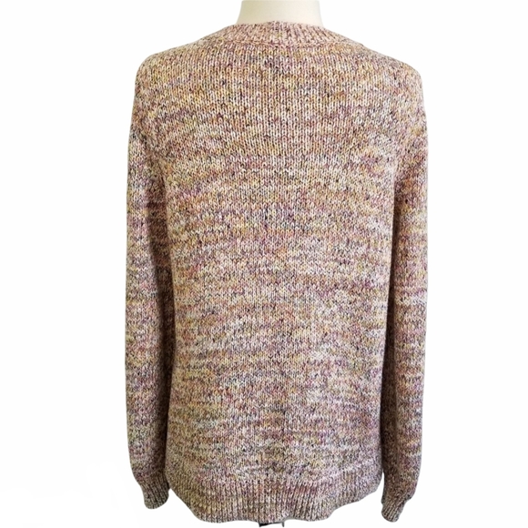 LOFT Rainbow Flecked Crew Neck Sweater Size S - Picture 5 of 9